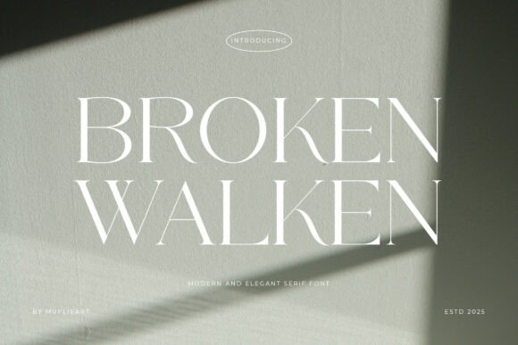 Broken Walken: A Modern Serif for Cinematic Branding