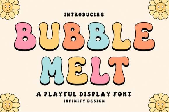 Bubble Melt: A Playful Typeface for Joyful Branding