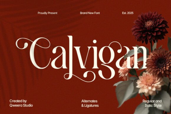 Calvigan: The Serif Font for Modern Luxury