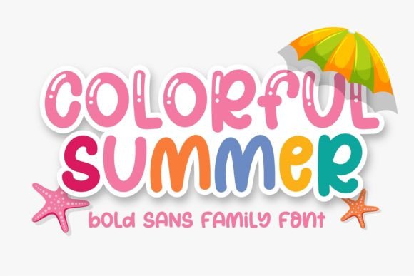 Colorful Summer: A Sweet Display Font for Vibrant Projects
