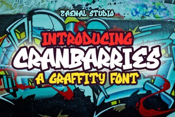 Cranbarries: A Playful Graffiti Font for Bold Branding