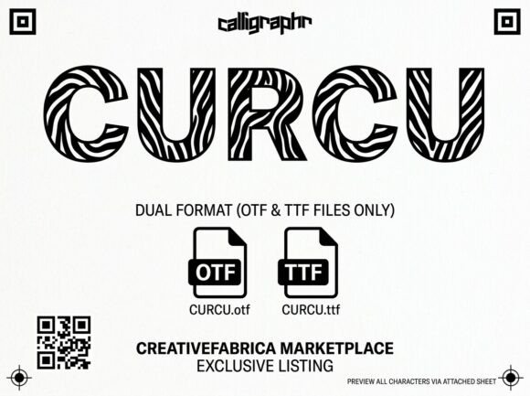 Curcu: Unleashing the Savanna's Energy in Your Typography