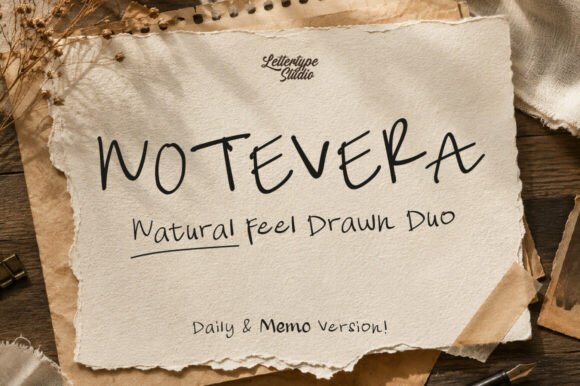 Discovering Notevera: A Handwritten Font Duo for Modern Brands