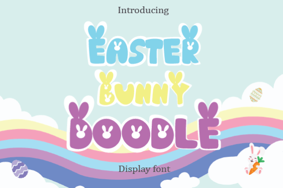Easter Bunny Doodle: A Playful Font for Charming Designs