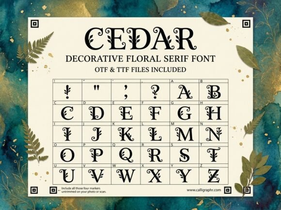 Infuse Your Typography with Natural Grace Using Cedar