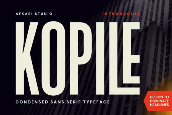 Kopile: The Modern Sans Serif for Bold Visuals