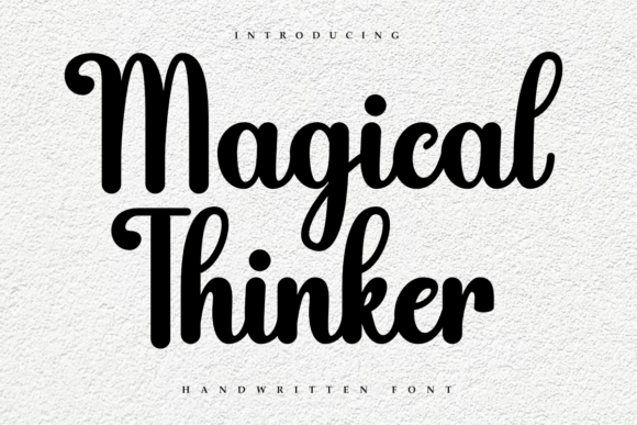Magical Thinker: A Handwritten Font with Flowing Cursive Charm