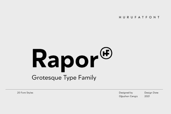 Rapor: A Modern Display Font for Instant Visual Impact