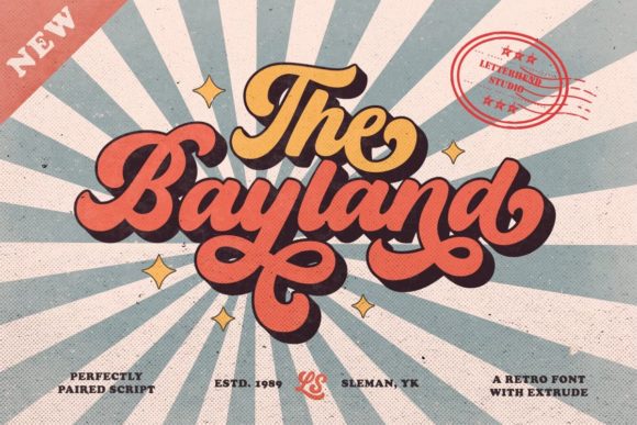 Rediscover Retro Charm with The Bayland Display Font