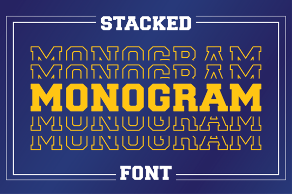 Stacked Monogram: Your New Go-To for Bold Sports Shirts