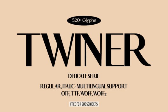Twiner: The Elegant Sans Serif for Modern Branding