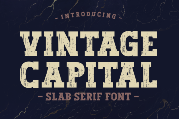 Unearthing Vintage Capital: A Typeface with Grit and Character